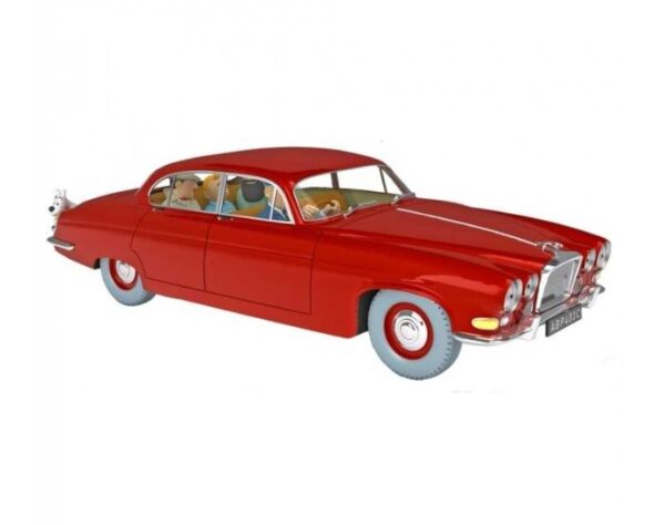 schaalmodel Jaguar Kuifje Tin Tin 1:24 met boekje