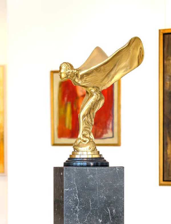 Spirit of Ecstacy Gold 38 cm. hoog