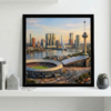 Remix Rotterdam Compact incl. zwarte lijst 40 x 40 Remix Rotterdam Compact in strak interieur