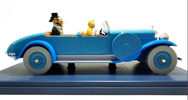 Schaalmodel auto De Blauwe Torpedo Kuifje Tintin