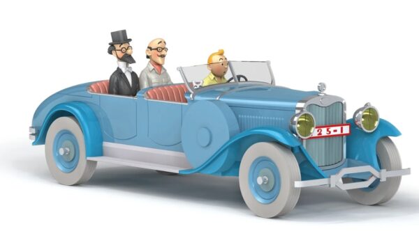 Schaalmodel auto De Blauwe Torpedo Kuifje Tintin