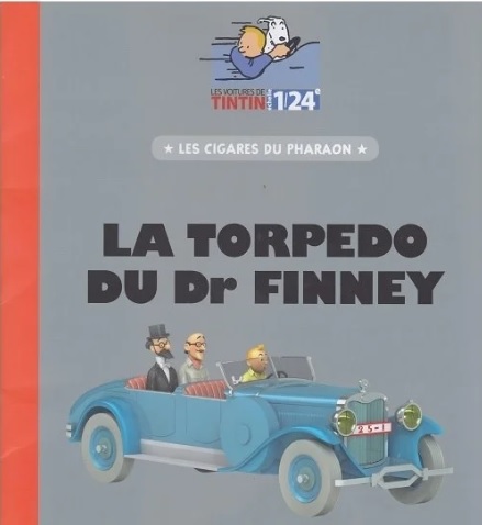 Schaalmodel auto De Blauwe Torpedo Kuifje Tintin