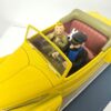 Prachtige gele cabriolet met Bobbie 1:24 - Kuifje Tintin