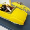 Kuifje Tintin gele cabrio met Bobbie