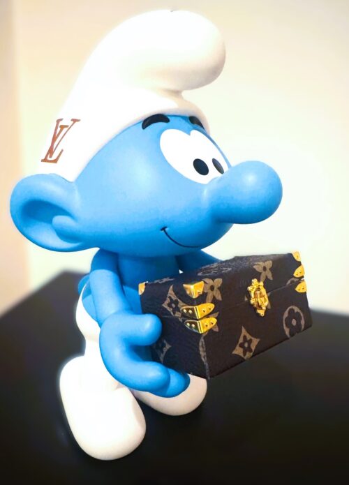 Popart Smurf Petite Valise - met luxe minikoffertje