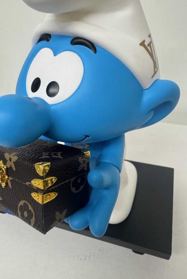 smurf louis vuitton 2 details Smurf Petite Valise Louis Vuitton - special edition