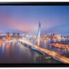 De Zwaan - Erasmusbrug Werkje van De Zwaan - Erasmusbrug van 34 x 24 cm. incl. lijst - canvas