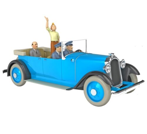 Kuifje Tintin La Limousine de Parade schaal 1:24 Kuifje Tintin La Limousine de Parade schaal 1:24 incl origineel boekje en vitrine