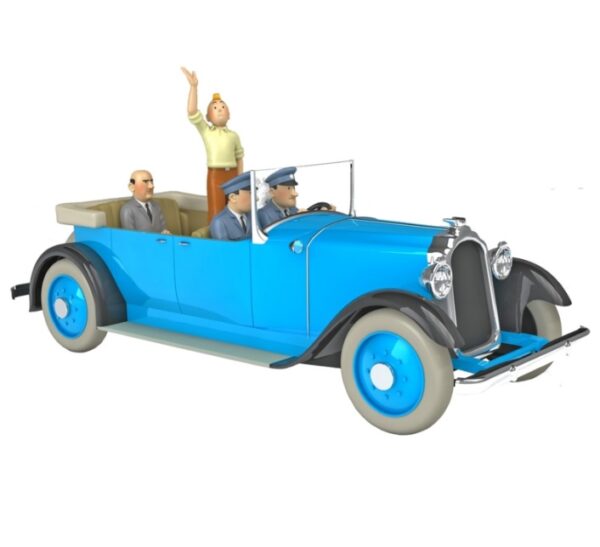 Kuifje Tintin La Limousine de Parade schaal 1:24 incl origineel boekje en vitrine