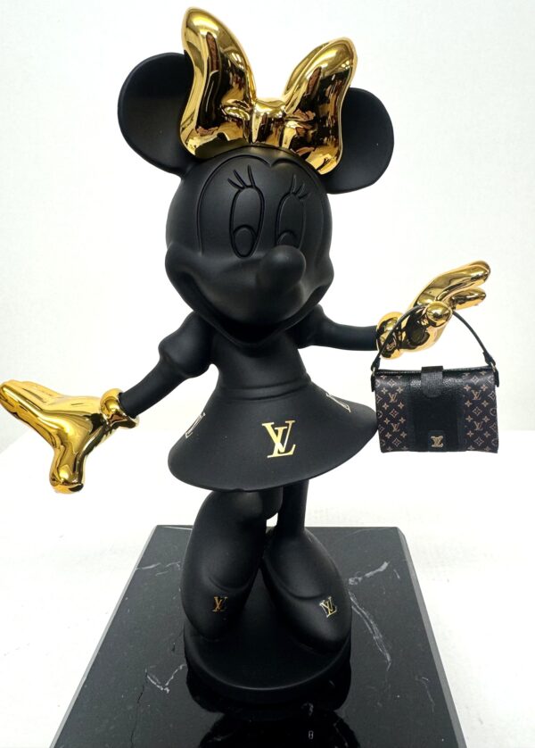 Minnie LV Noir 20 cm Minnie LV Noir 20 cm voorzien van prachtig miniatuur tasje