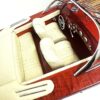 Handgemaakte RIVA BOOT mahonie met crème bekleding - 55 cm.