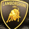 lamborghini bord Lamborghini bord 40 x 36 cm. metaal