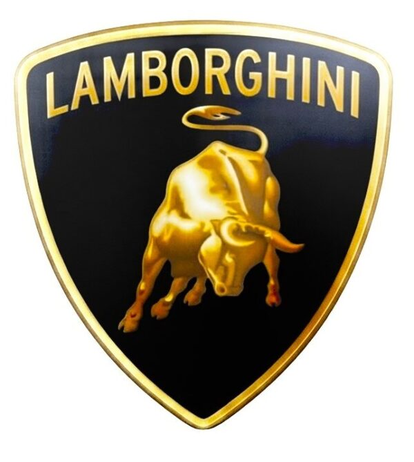 Lamborghini Bord Lamborghini Schild van metaal 40 x 36 cm.