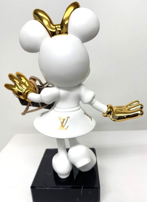 Minnie LC Blanc 30 cm. Minnie LV Blanc 30 cm.