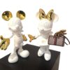 Mickey & Minnie Gucci Glamourous Couple kunstwerk door Geov - wit goud met zeer bijzonder gedetailleerd luxe tasje.