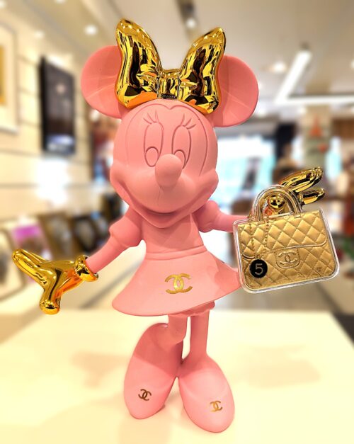 Minnie Gold Bag Pink 30 cm pop art