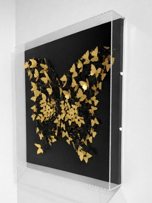 Golden Butterfly Golden Butterfly - 3D kunstwerk