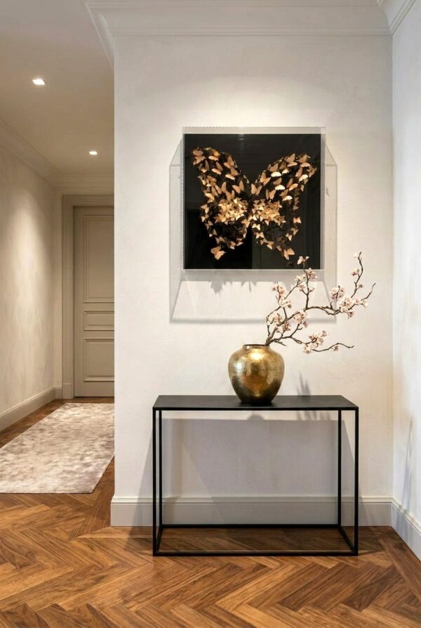 Golden Butterflies 3D - Shadowbox Golden Butterflies 3D - Shadowbox