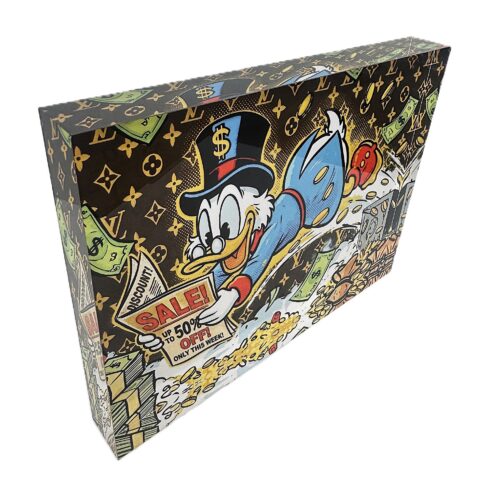 Acrylblok Dagobert Scrooge - Louis Vuitton Edition