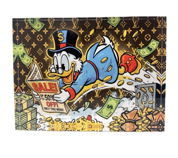 Acrylblok Dagobert Scrooge - Louis Vuitton Edition