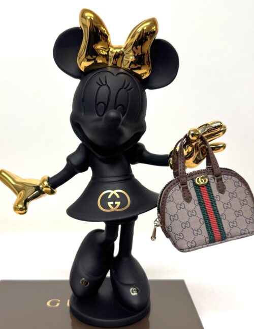 Minnie Gucci Noir 20 cm. Minnie Gucci Noir 20 cm. - incl. prachtig mini tasje