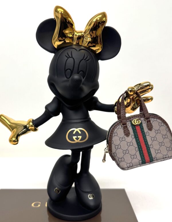 Minnie Gucci Noir 20 cm. Minnie Gucci Noir 20 cm. - incl. prachtig mini tasje