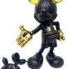 Mickey & Dog LV Noir - 30 cm. Mickey an d Dog LV Noir - 30 cm. hoog. Set van luxe Mickey Mouse sculptuur met bijbehorend balloondog in zwart