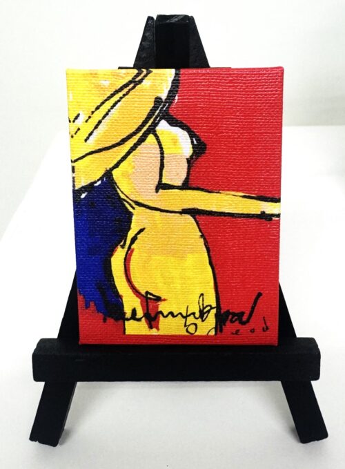Mini Schilderijtje Naked Beauty van Herman Brood Mini Schilderijtje Naked Beauty van Herman Brood