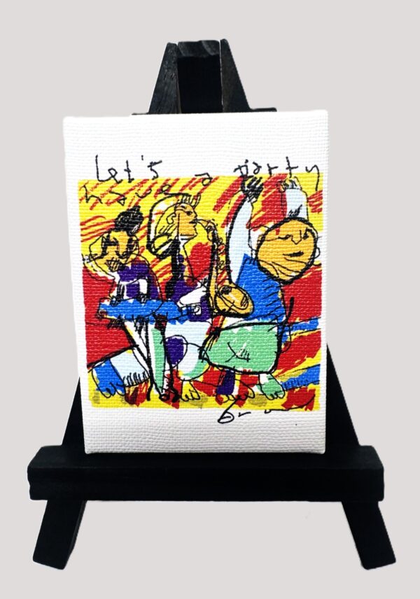minie schilderijtje Herman Brood Let's Have A Party