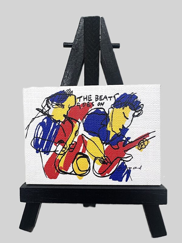 mini schilderijtje Herman Brood The Beat Goes On