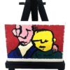 Mini schilderijtje Herman Brood - Forever - incl. ezeltje Herman Brood Schilderijtje Forever incl mini ezeltje, totaal 12 cm. hoog