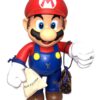 Super Luxury Mario Super Luxury Mario - popart item met origineel Louis Vuitton buideltje, origineel Louis Vuitton lint en tasje in LV stijl - ca 48 cm. hoog