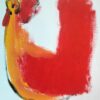 anton heyboer kip oervogel zonder lijst Origineel doek van Anton Heyboer Oervogel - Kip