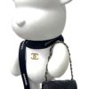 Bear Couture Blanc Chanel L Bear Couture Chanel maat L - witte popart Chanelbeer met origineel lint en schattig mini tasje