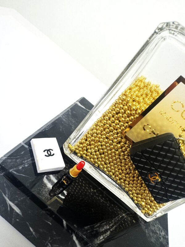 details coco mademoiselle Originele Chanel Coco Mademoiselle Fles - incl. marmeren sokkel 18 cm