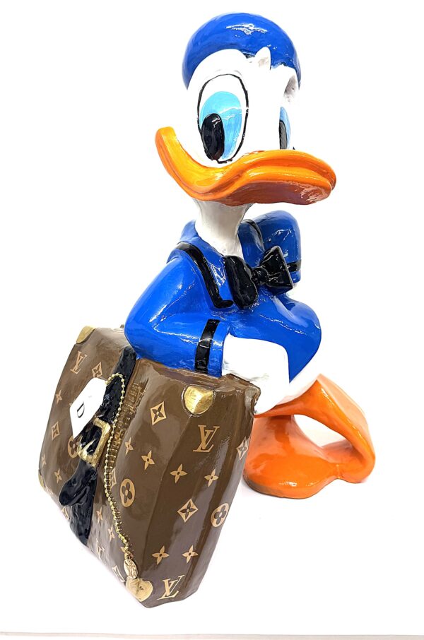 donald duck met lv koffer Donald in Style - 50 cm. VERKOCHT