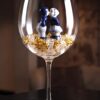 Love on the Rocks Love on the Rocks - wijnglas XL met kussend Delfts Blauw paartje