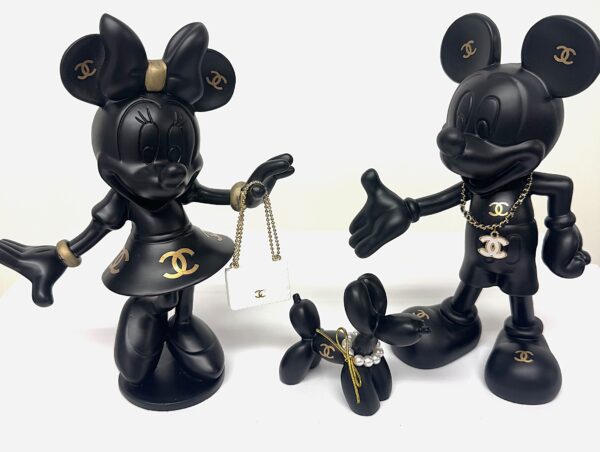 the luxury family afbeelding minnie mickey en balloondog The Luxury Family Mouse - 20 cm.