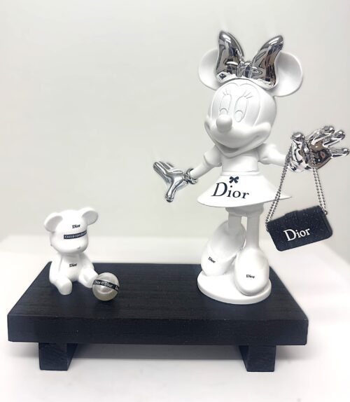 Minni & Teddy Dior Blanc 20 cm.