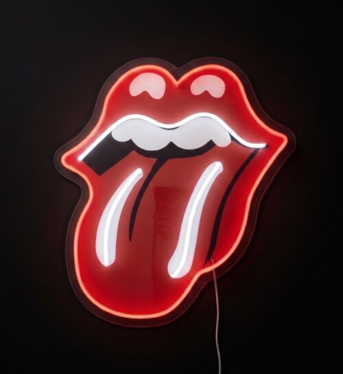 Neon Tong Rolling Stones 50 cm. hoog