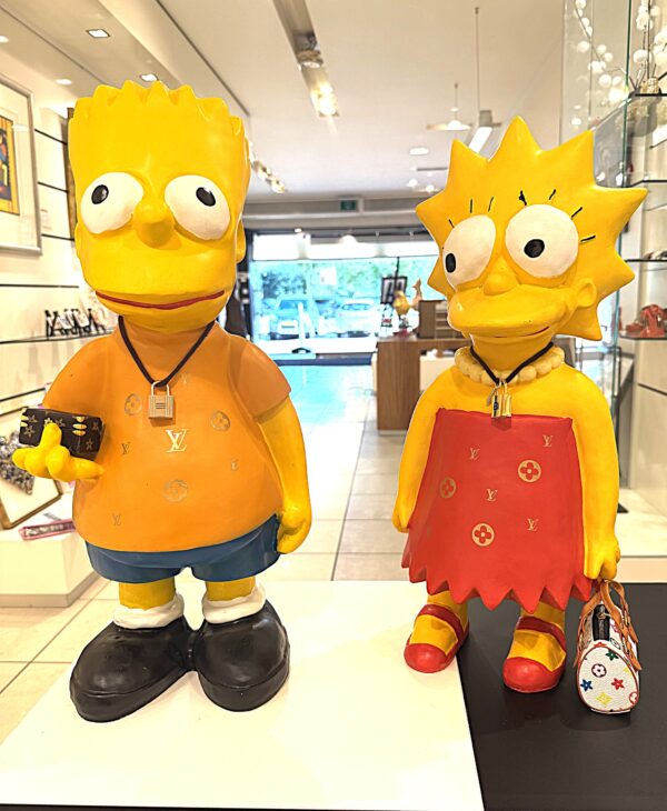 Bart Simpson met zijn vriendin Bart Simspon en Miss Simpson